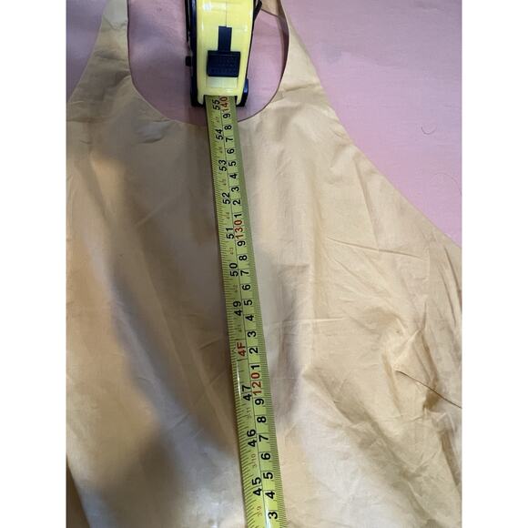 NWT A.L.C Blair eyelet Halter Mustard Yellow Maxi Coquette statement dress Sz-14 - Picture 9 of 15